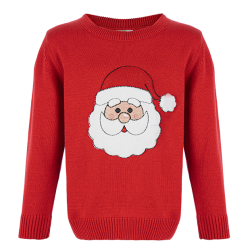 بافت پسرانه مدل بابانوئل قرمز آیچیلک