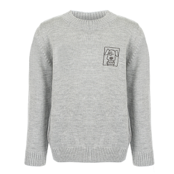 بافت دخترانه مدل قاب عکس طوسی آیچیلک