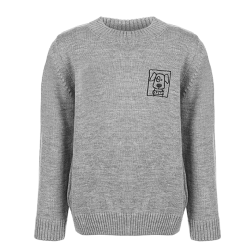 بافت دخترانه مدل قاب عکس خاکستری آیچیلک