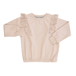 دورس دخترانه مدل گیپور قهوه ای آیچیلک