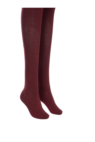 جوراب شلواری دخترانه مدل زرشکی آیچیلک