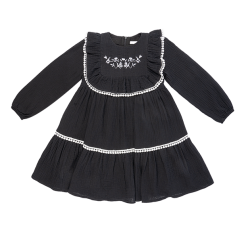 پیراهن مشکی دخترانه مدل مهمونی