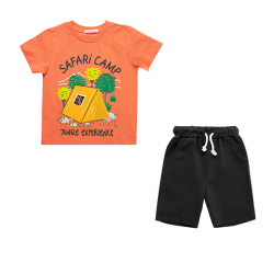 تیشرت و شلوارک پسرانه مدل safari camp