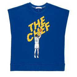 تیشرت پسرانه مدل بسکتبالیست آبی