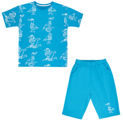 تیشرت و شلوارک پسرانه مدل آقای مرغابی 