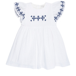 پیراهن دخترانه مدل سفید قلبی