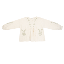 شومیز دخترانه مدل بته جقه و گل 3