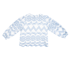 بلوز دخترانه مدل گل و برگ سنتی