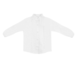 شومیز دخترانه مدل سفید الگانس 2