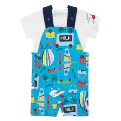 تیشرت و رامپر پسرانه مدل مسیرهای هیجانی