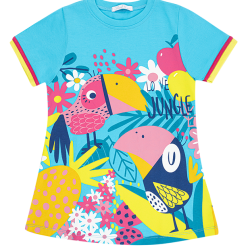 پیراهن دخترانه مدل جنگل استوایی