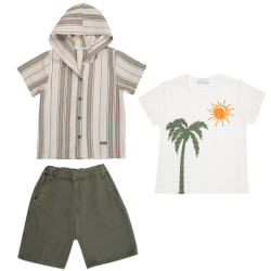 سه تیکه پسرانه مدل نخل و خورشید 2