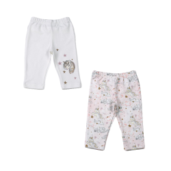 پک دوعددی شلوار دخترانه مدل یونیکورن