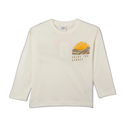 بلوز پسرانه مدل سفید  غروب پاییز2