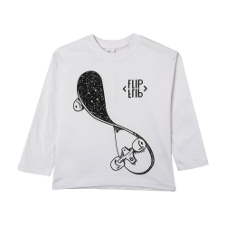 بلوزپسرانه مدل سفید skate board2