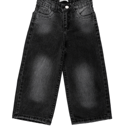 شلوار جین دخترانه مدل ذغالی ترنج 2