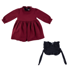 پیراهن و جلیقه دخترانه مدل گلنار