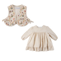 جلیقه و پیراهن دخترانه مدل یاس سلطان 1