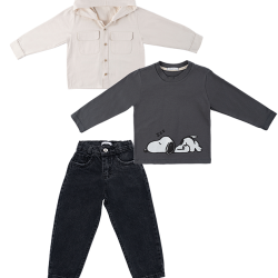 سه تیکه پسرانه مدل اسنوپی خوابالو 1