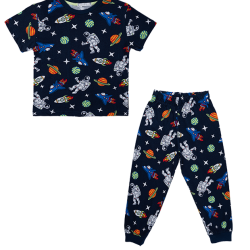 تیشرت و شلوار راحتی پسرانه مدل فضایی