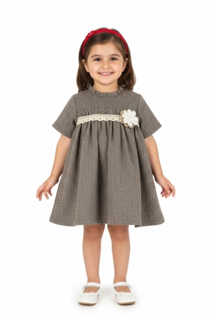 پیراهن دخترانه مدل گل پاییزی 2