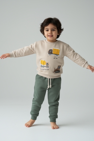 بلوز و شلوار پسرانه مدل کامیون