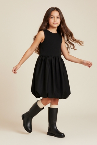 پیراهن دخترانه مدل مشکی فانتزی