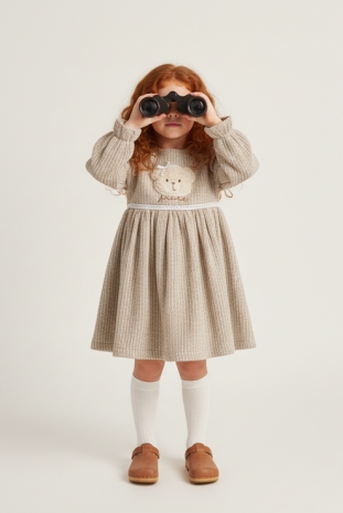 پیراهن دخترانه مدل خرس کوچولو 2