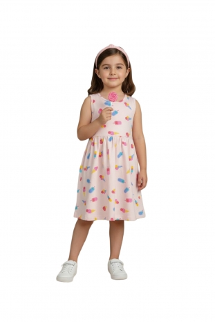 سارافون دخترانه مدل بستنی چوبی