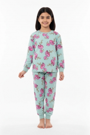 بلوز و شلوار راحتی دخترانه مدل پلیکان