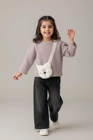 بلوز دخترانه مدل کیف دستی خرسی