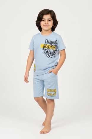 تیشرت و شلوارک پسرانه مدل پلنگ ادونچر