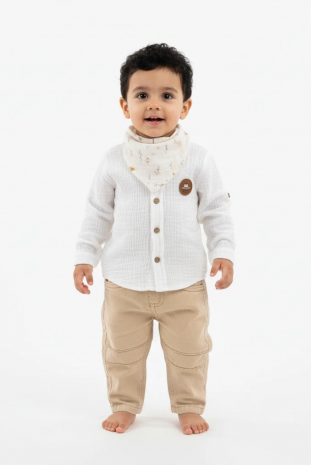 شومیز و شلوار پسرانه با دستمال گردن