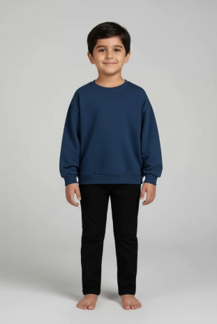 بلوز پسرانه مدل پاییز سرمه ای 2