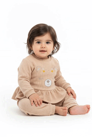 بلوز و شلوار دخترانه مدل موش نارنجی