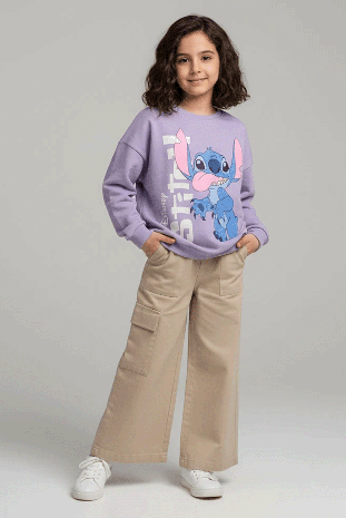 بلوز دخترانه مدل خرگوش استیچ یاسی