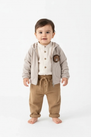 سه تیکه پسرانه مدل شیر یالدار