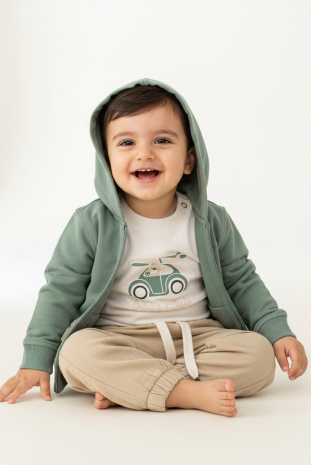 سه تیکه پسرانه مدل خرس پرنده