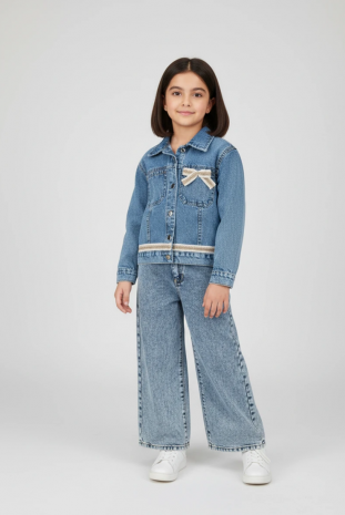 کت جین دخترانه مدل پارمیدا 3