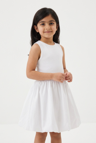 پیراهن دخترانه مدل سفید فانتزی