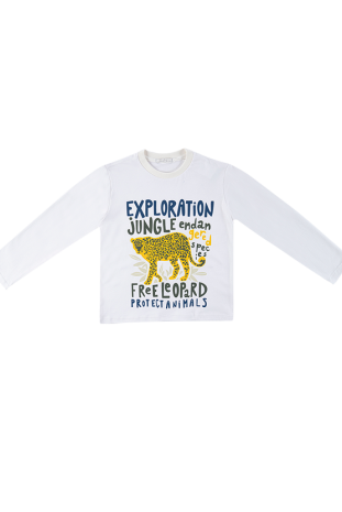 بلوز تک پسرانه مدل پلنگی