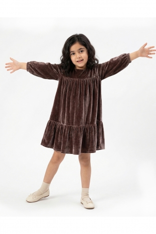 پیراهن مخمل دخترانه